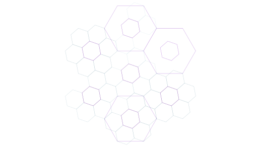 Fractal hex flower rendering example.